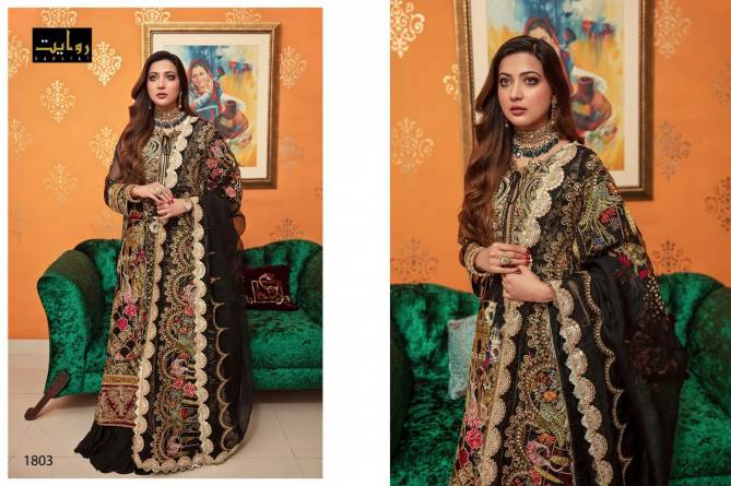 Rawayat Gisele 1 Georgette Heavy Festive Wear Pakistani Salwar Kameez Collection